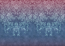Синие фотообои Factura FLOWERS CONCRETE LEAF 6